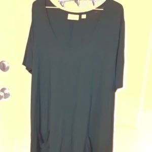 Avenue, Plus Size 26/28, Bright blue  tunic. Color In Picture Is Not True Color.